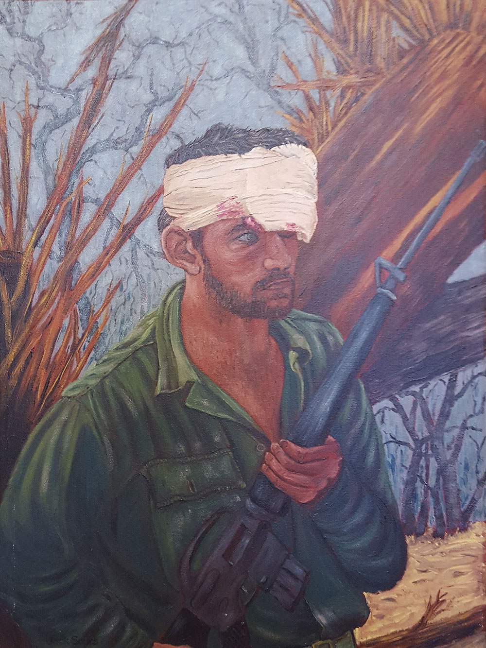 wounded soldier