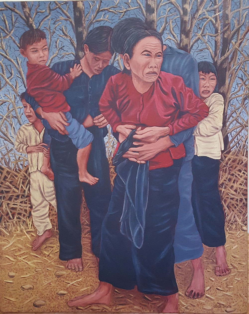 painting titled “Mỹ Lai”