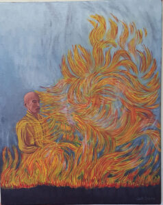 #20 “Buddhist Monk Self Immolation” or “1963” (completed 4/4/14 after a lot of work and trial)