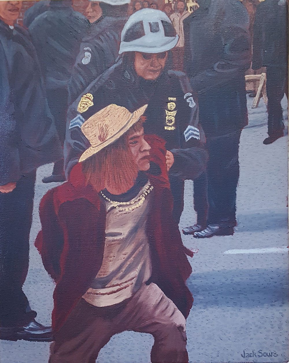 painting titled “Free Speech 1968”
