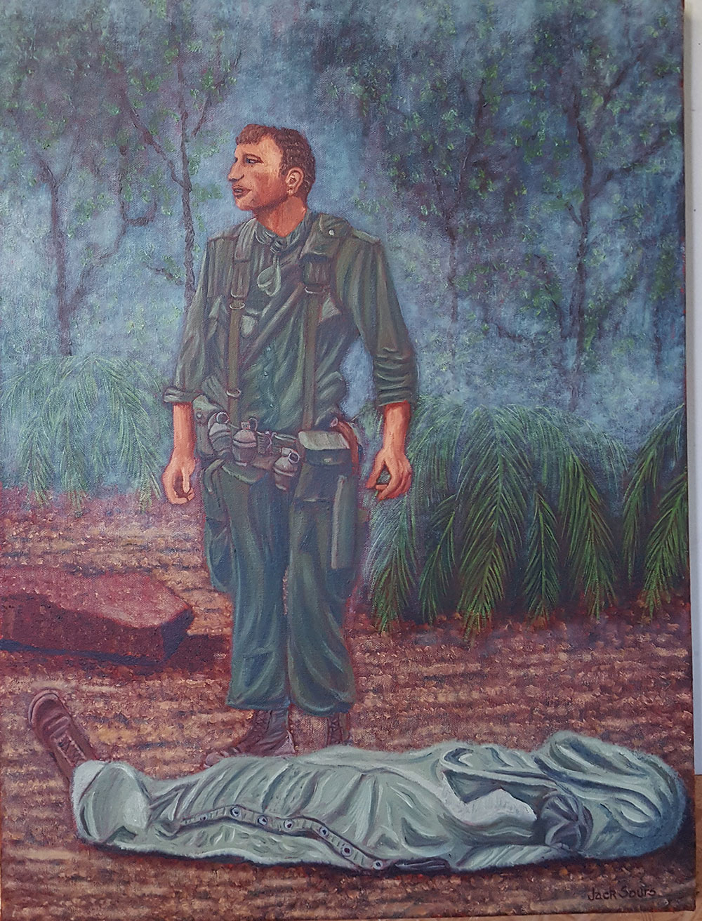 painting titled “After Battle”